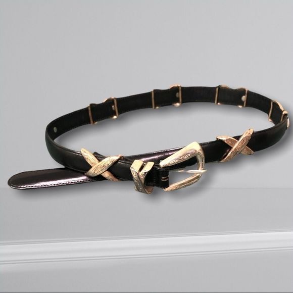 Brighton Belt Leather Vintage Black M 46903